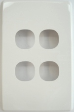 CLIPSAL CLASSIC 4 GANG GRID AND PLATE